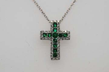 Colombian Emerald Cross